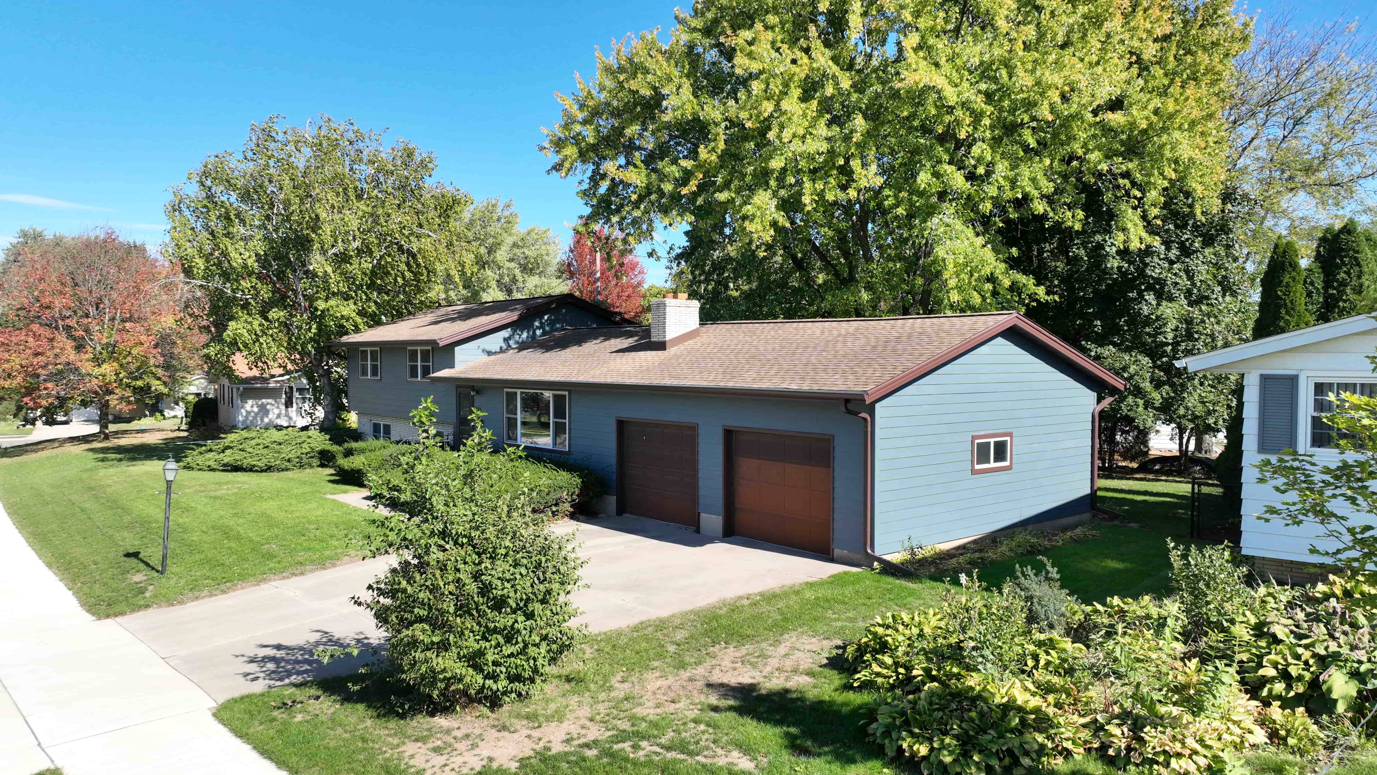 James Hardie siding installation in Wisconsin Rapids featuring Evening Blue fiber cement siding by Ridge Top Exteriors