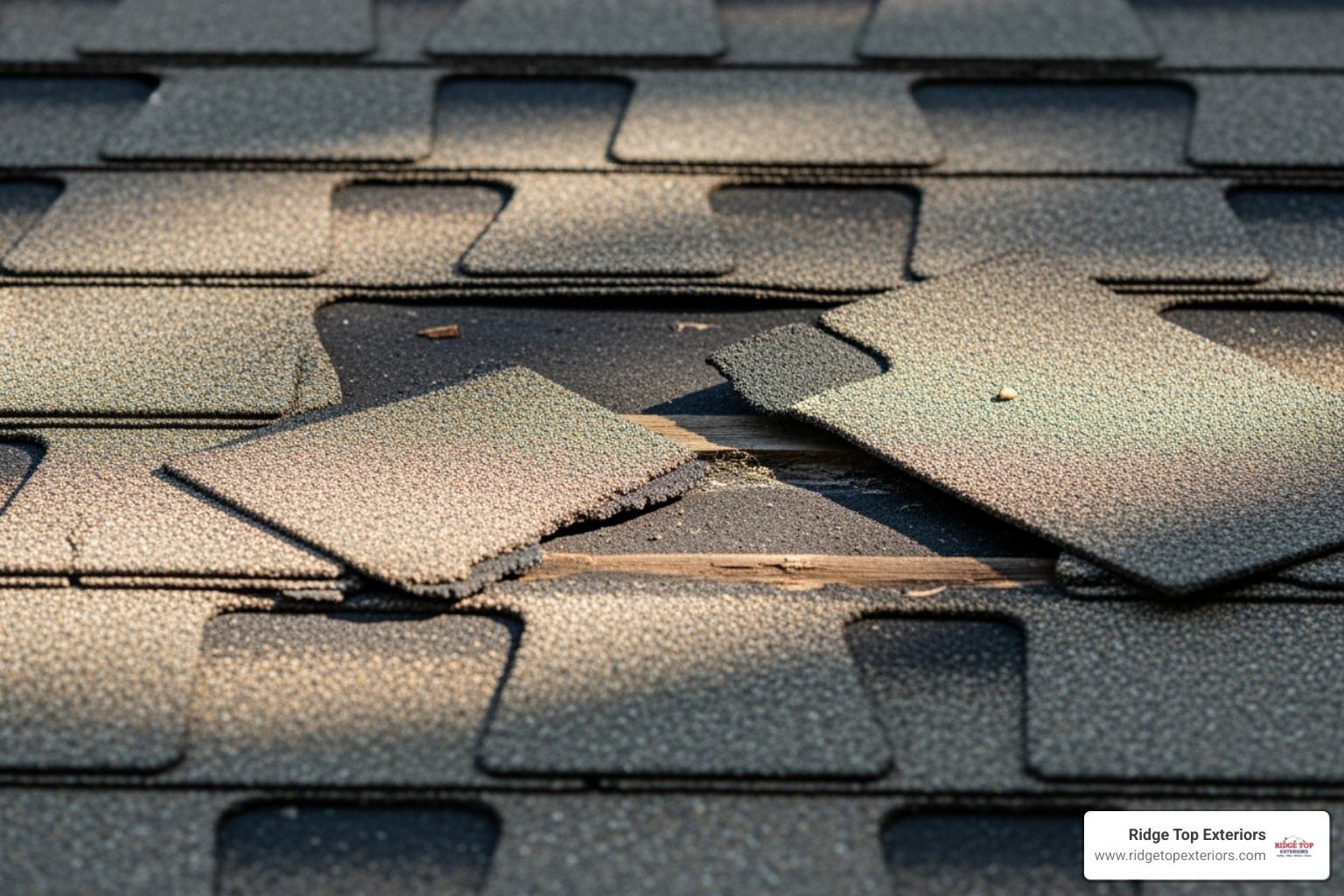 asphalt shingle roof damage - roof replacement Clearwater FL