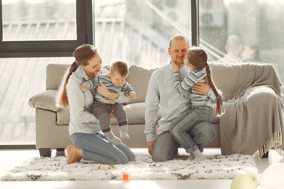 Family enjoying a quiet, cool interior during a sunny Florida day - hurricane windows Pinellas Family enjoying a quiet, cool interior during a sunny Florida day - hurricane windows Pinellas